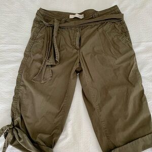 Joe Fresh Women's Capris. Size 12. Khaki colour